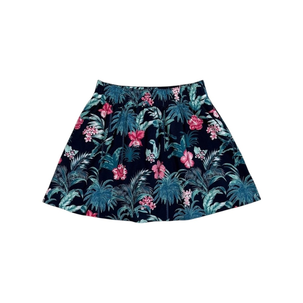 Tommy Bahama Everyday Active Womens S Tropical Floral Palm Print Skort Navy Pink